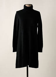 Robe pull coupe droite manches longues noir EDC BY ESPRIT femme