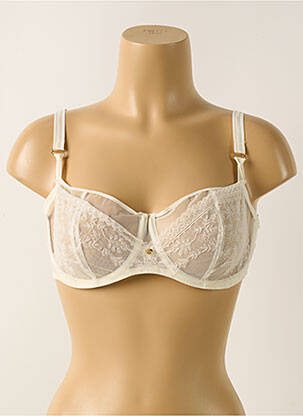 Soutien-gorge légère et transparente haut soutien-gorge emboitant beige CHANTELLE femme