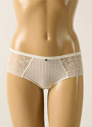Shorty effet matière satinée beige CHANTELLE femme