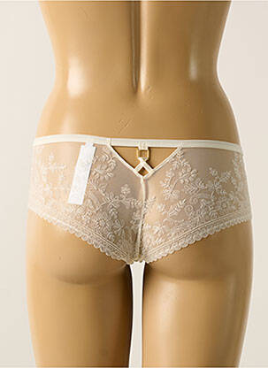 Shorty effet matière satinée beige CHANTELLE femme