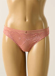 Tanga effet matière satinée rose CHANTELLE femme