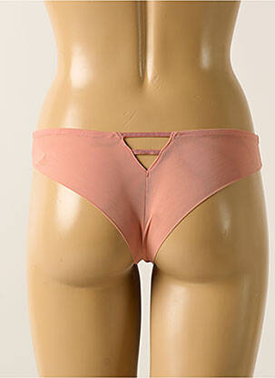 Tanga effet matière satinée rose CHANTELLE femme