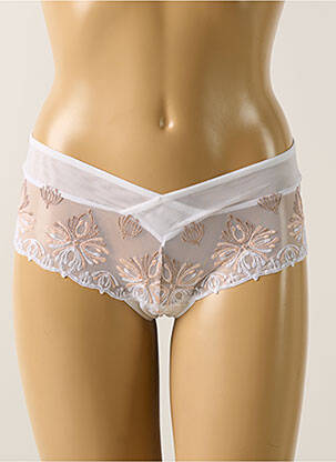 Shorty effet matière satinée blanc CHANTELLE femme