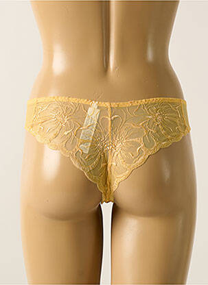Culotte effet matière satinée jaune CHANTELLE femme