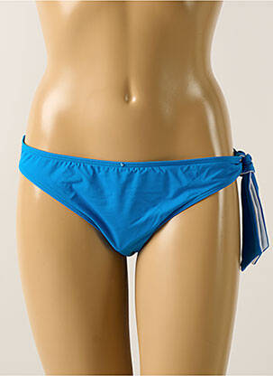 Bas de maillot de bain effet matière satinée culotte bleu AUBADE femme