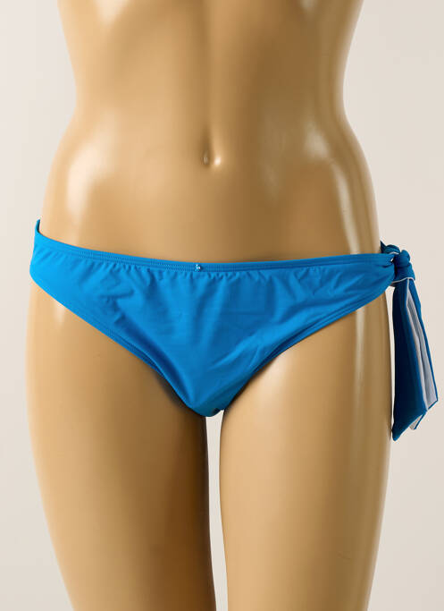 Bas de maillot de bain effet matière satinée culotte bleu AUBADE femme