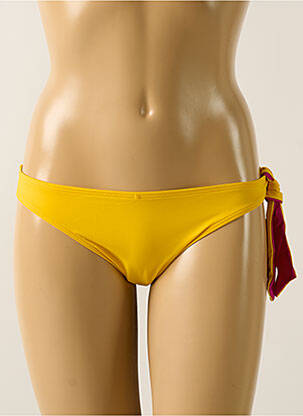 Bas de maillot de bain réversible culotte jaune AUBADE femme