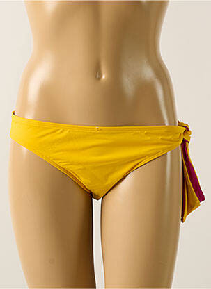 Bas de maillot de bain réversible culotte jaune AUBADE femme