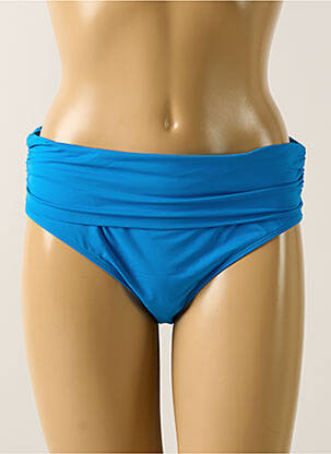 Bas de maillot de bain effet matière satinée culotte bleu AUBADE femme