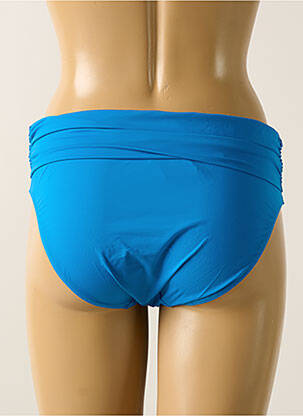 Bas de maillot de bain effet matière satinée culotte bleu AUBADE femme