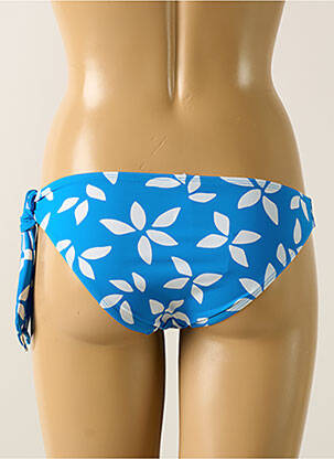 Bas de maillot de bain imprimé fleurs culotte bleu AUBADE femme