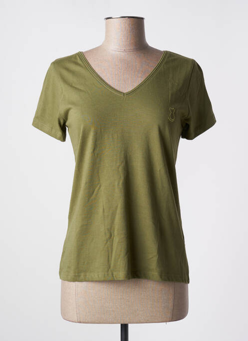 T-shirt vert FELINO pour femme