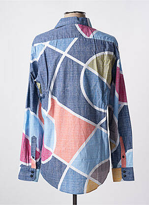 Chemise manches longues manches longues bleu OLYMP homme