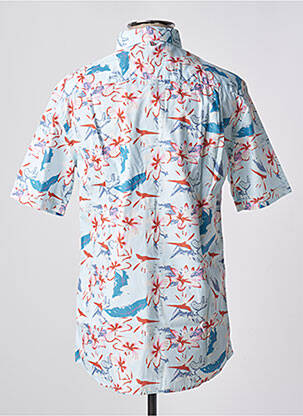 Chemise manches courtes coupe cintrée bleu CAMBRIDGE homme