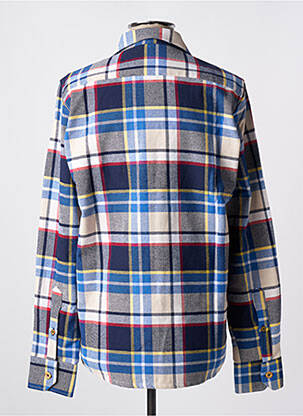 Chemise manches longues poches bleu YELLOW SKIN homme