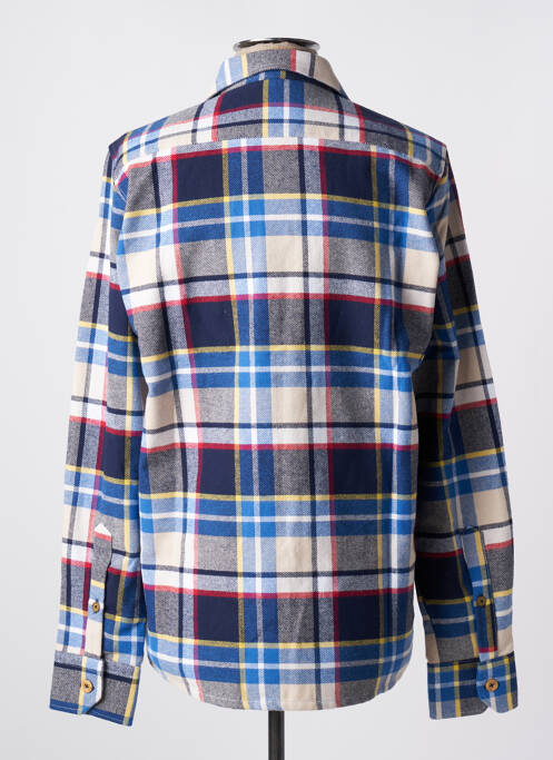 Chemise manches longues bleu YELLOW SKIN pour homme