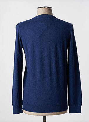 Pull stretch manches longues bleu CAMBRIDGE homme