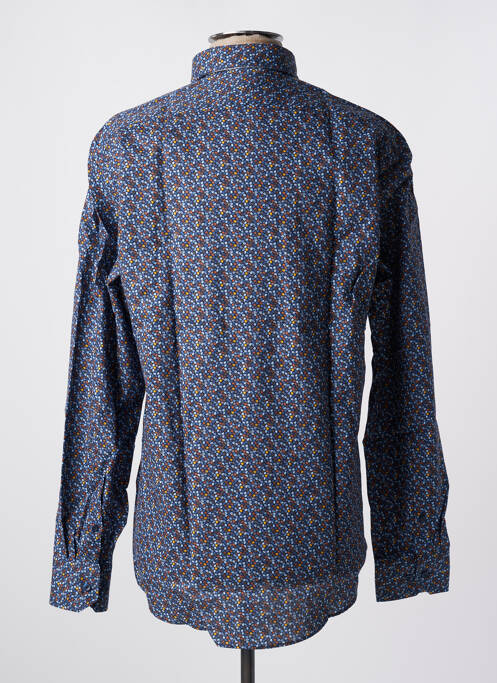 Chemise manches longues bleu MARVELIS pour homme