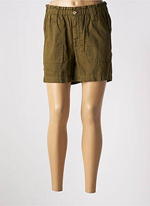 Short taille élastique vert KANOPE femme