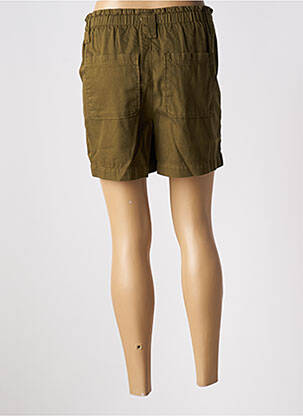 Short coupe droite vert KANOPE femme