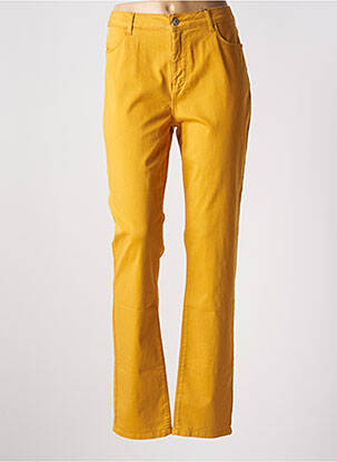 Pantalon droit jaune KANOPE pour femme