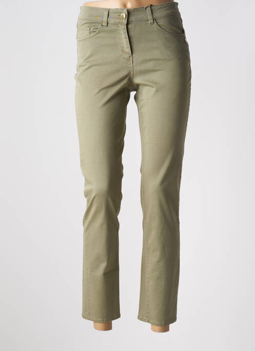 Pantalon 7/8 poches vert ÉTYMOLOGIE femme