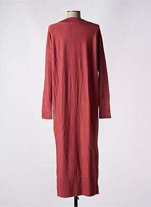 Robe longue manches longues manches longues rouge EDC femme