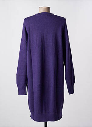 Robe mi-longue manches longues manches longues violet EDC femme
