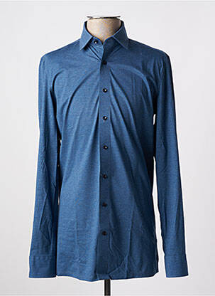 Chemise manches longues manches longues bleu OLYMP homme
