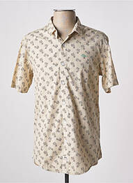 Chemise manches courtes imprimé fantaisie beige LEE COOPER homme