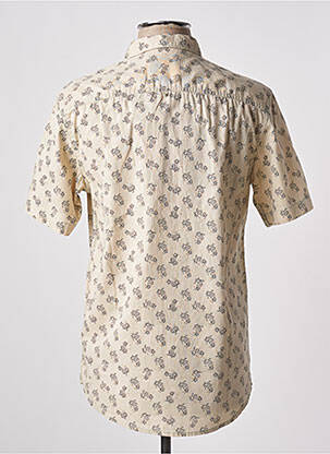 Chemise manches courtes imprimé fantaisie beige LEE COOPER homme