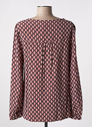 Chemisier tissage crêpe manches longues noir KANOPE femme