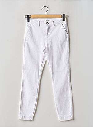 Pantalon 7/8 stretch taille normale blanc KANOPE femme
