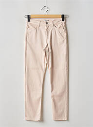 Pantalon 7/8 taille haute taille haute rose KANOPE femme