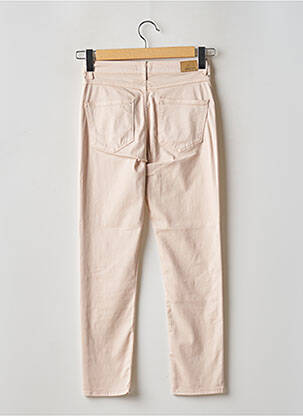 Pantalon 7/8 taille haute taille haute rose KANOPE femme