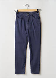 Pantalon 7/8 taille haute taille haute bleu KANOPE femme