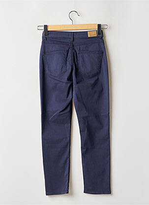 Pantalon 7/8 taille haute taille haute bleu KANOPE femme
