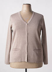 Gilet manches longues beige ELEANE pour femme seconde vue