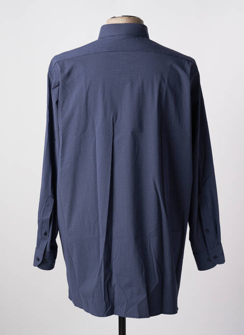 Chemise manches longues bleu MARVELIS pour homme
