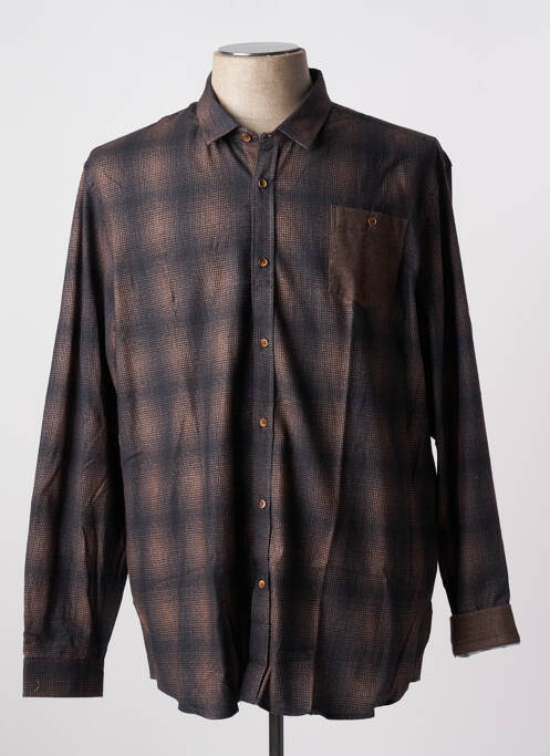 Chemise manches longues marron LEE COOPER pour homme