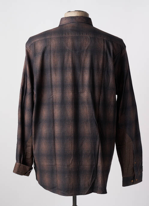 Chemise manches longues marron LEE COOPER homme