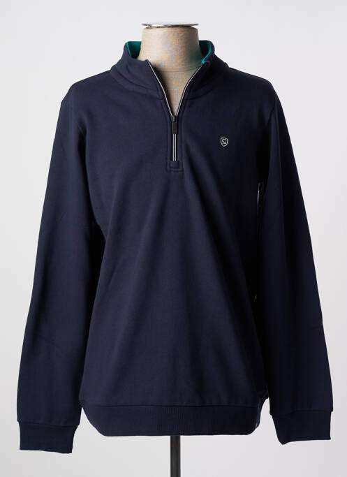 Sweat-shirt bleu CAMBRIDGE pour homme