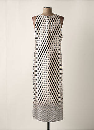 Robe longue sans manche sans manche beige ANDAM femme