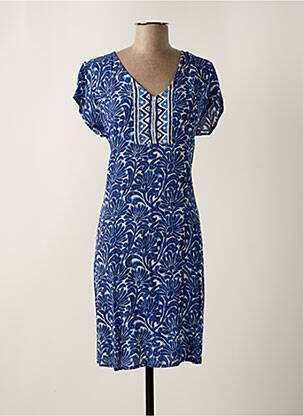 Robe mi-longue bleu AGATHE & LOUISE pour femme