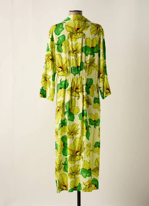 Robe longue jaune SIGNE NATURE pour femme