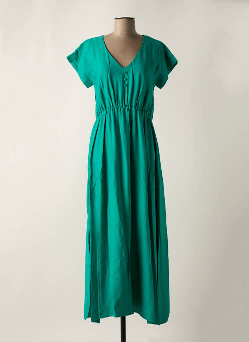 Robe longue vert C'EST BEAU LA VIE pour femme