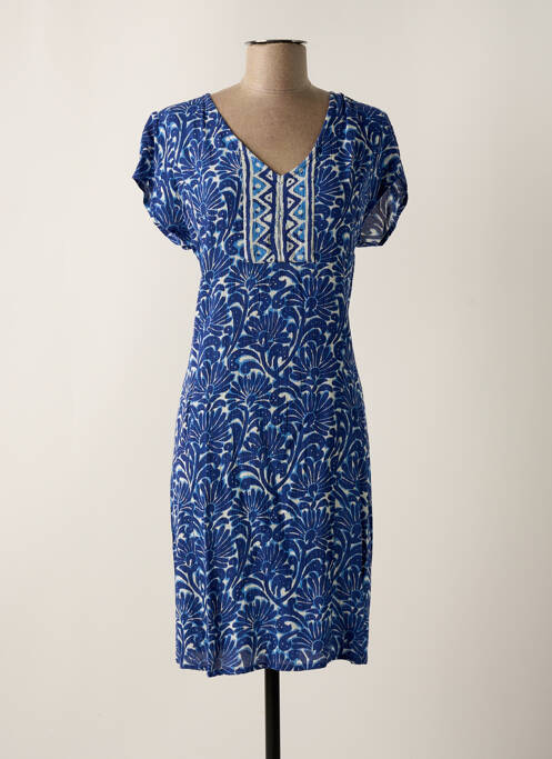 Robe mi-longue bleu AGATHE & LOUISE pour femme