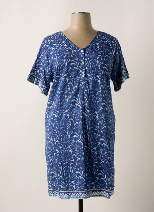 Robe mi-longue bleu AGATHE & LOUISE pour femme