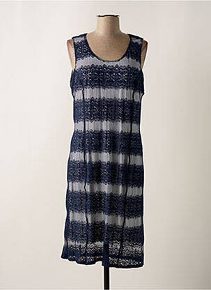 Robe mi-longue sans manche sans manche bleu GREGORY PAT femme