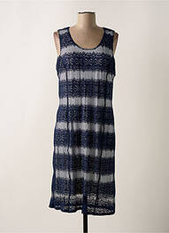 Robe mi-longue sans manche sans manche bleu GREGORY PAT femme